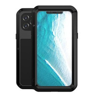 Love Mei Case for iPhone 12 Pro Max, armored with glass, black