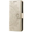 Flip case for Xiaomi Redmi Note 13 Pro+, Mandala, gold