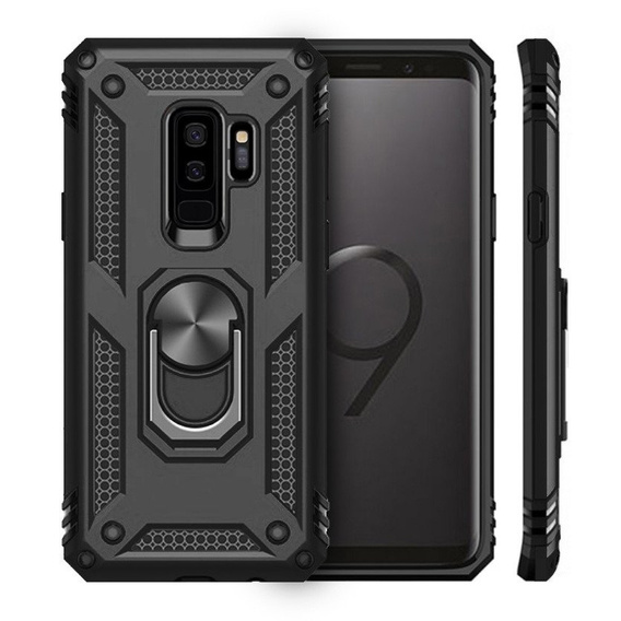 Armor Case for Samsung Galaxy S9+ Plus, Nox Case Ring, black