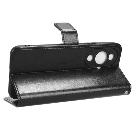 Flip case for Huawei Nova 11 Pro, Crazy Horse Wallet, black