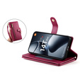 Flip case for Xiaomi 14T Pro, Wallet Zipper Pocket, red