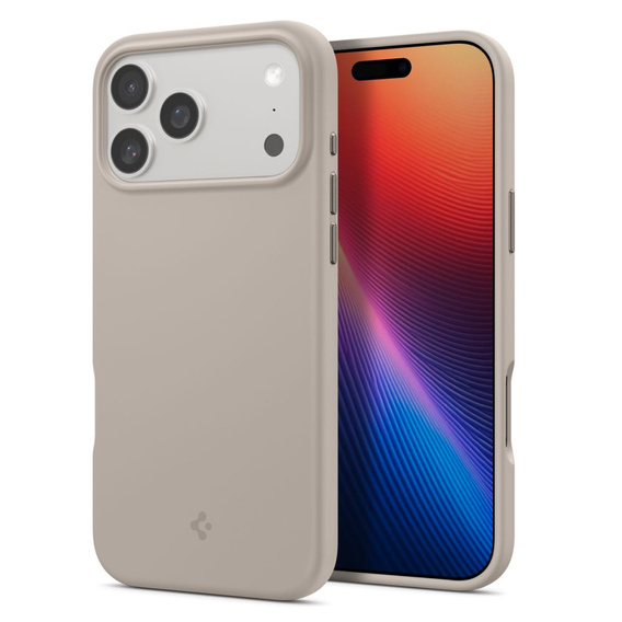 Spigen case for iPhone 17 Pro Max, Silicone Fit MagSafe, Stone