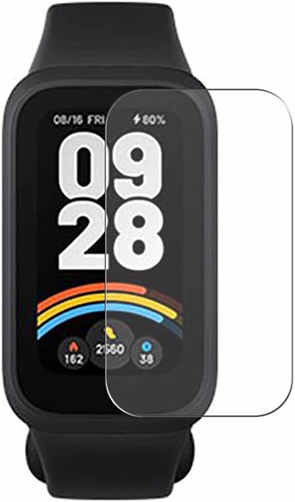 2x ERBORD Tempered Glass for Xiaomi Smart Band 9 Active, with mounting frame