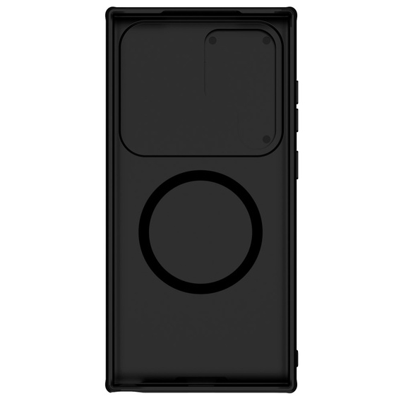 NILLKIN Case for Samsung Galaxy S24 Ultra, Silicone CamShield Case for MagSafe, black