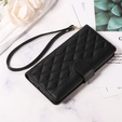 Crossbody Leather Wallet flip case for Honor 400 Pro 5G, black