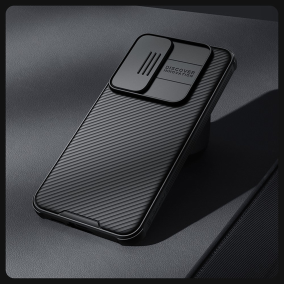 NILLKIN Case for Samsung Galaxy A55 5G, Silicone CamShield Case for MagSafe, black