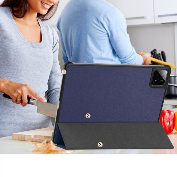 Case for Xiaomi Pad 7 / 7 Pro, Smartcase, dark blue