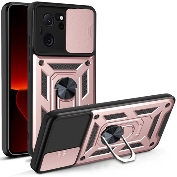 Case for Xiaomi 13T / 13T Pro, CamShield Slide, pink rose gold