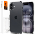 Spigen case for iPhone 16, Ultra Hybrid, transparent + 9H Tempered Glass