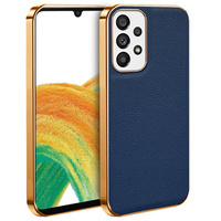 Case for Samsung Galaxy A33 5G, Cowhide Leather, blue