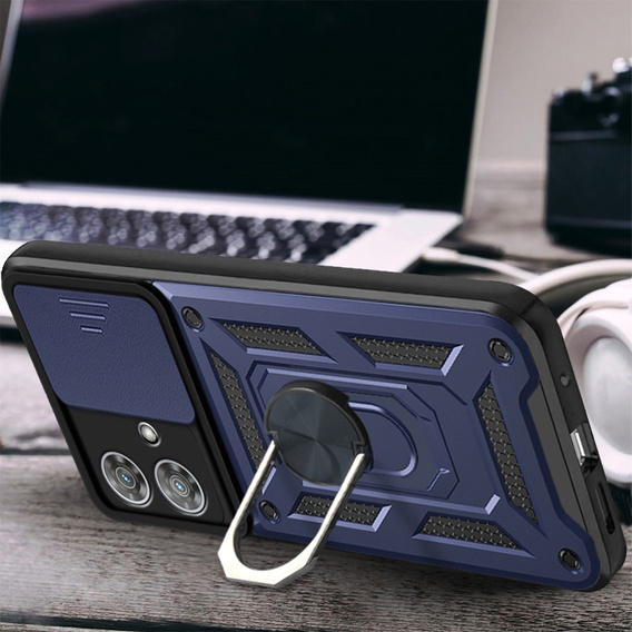 Case for Motorola Edge 40 Neo, CamShield Slide, blue