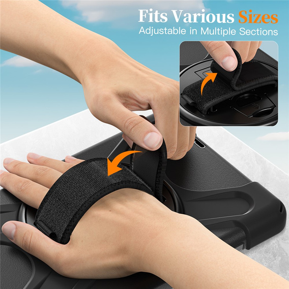 Armoured case with stand and shoulder strap for Lenovo Tab One