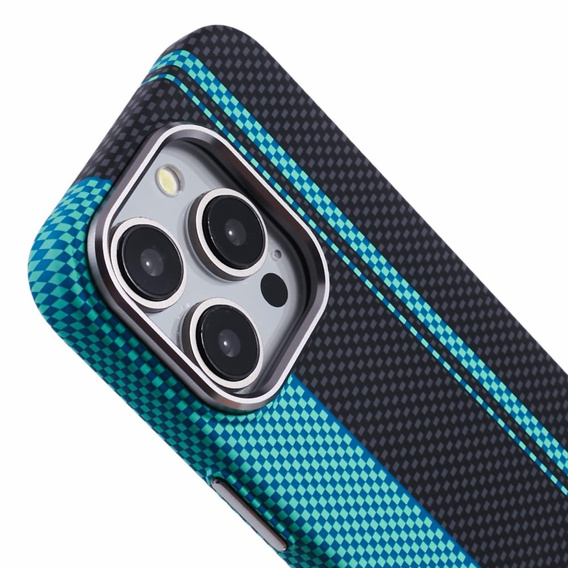 MagSafe's iPhone 13 Pro Max Case, Carbon Fiber, black / blue