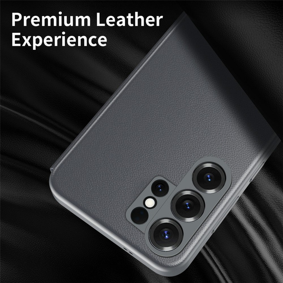 Smart View Window Leather Case for Samsung Galaxy S26 Ultra