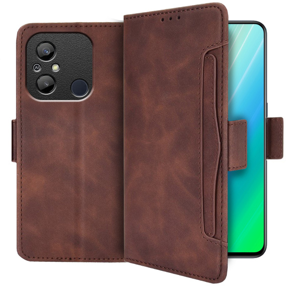 Flip case for Xiaomi Redmi 12C, Card Slot, brown