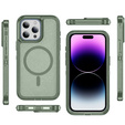 Case with frame for iPhone 14 Pro, for MagSafe, green