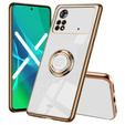 Case for Xiaomi Poco M4 Pro 4G, Electro Ring, white