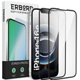 2x Ceramic ERBORD Hybrid Glass for iPhone 16E / 14 / 13 / 13 Pro