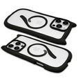 Case for iPhone 16 Pro, for MagSafe, Cute Cat, black + Screen Glass