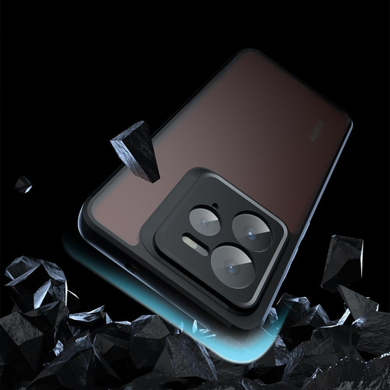 Case for Realme GT 7 Pro, Fusion Hybrid, transparent / black