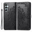 Flip case for Samsung Galaxy M15 5G, Mandala, black