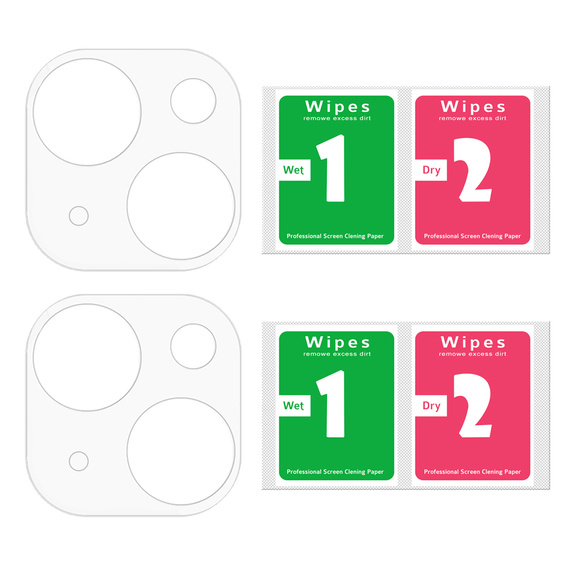 2x ERBORD tempered glass for camera to iPhone 15 / 15 Plus