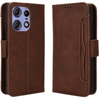 Flip case for Motorola Edge 50 Pro, Card Slot, brown