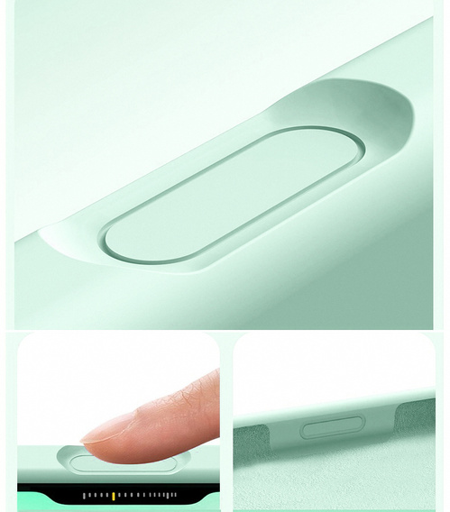 Silicone sleeve for iPhone 17 Pro, for MagSafe, anti-shock, green