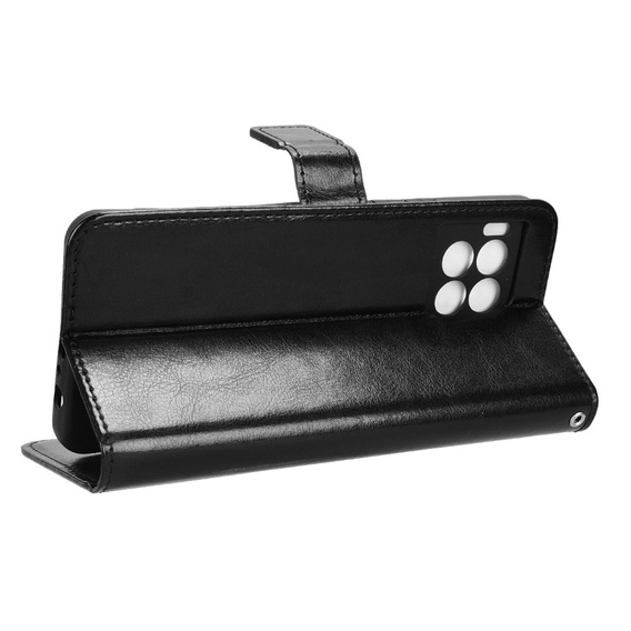 Flip case for T Phone 2 Pro 5G, Crazy Horse Wallet, black