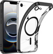 Case for iPhone 16E, Electro MagSafe, black + Screen Glass