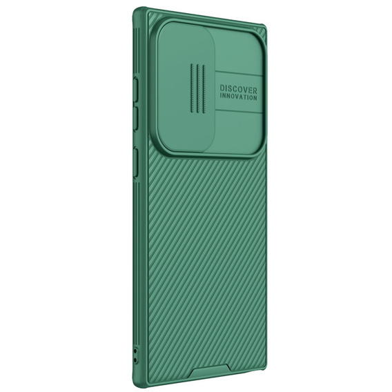 NILLKIN Case for Samsung Galaxy S24 Ultra, Silicone CamShield Case for MagSafe, green