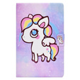 Case for Samsung Galaxy Tab A7 Lite, with flap, colorful horse