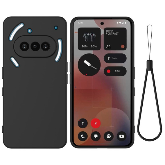 Case for Nothing Phone 3a, Silicone Lite, black