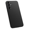 Spigen case for Samsung Galaxy A55 5G, Liquid Air, black + 9H Tempered Glass