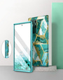 Case for Samsung Galaxy S22 Ultra, Suritch Full Body Marble, green