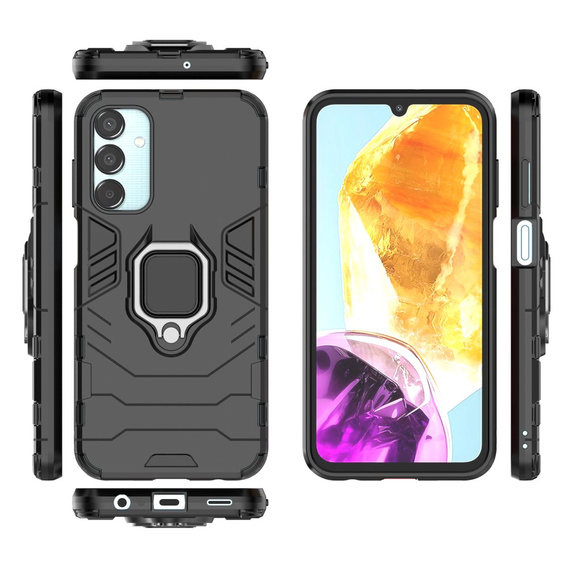 Case for Samsung Galaxy M15 5G, Kickstand Ring, black