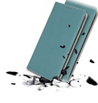 Flip case for Samsung Galaxy S25 Edge, Litchi Skin Grain, blue