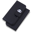 Flip case for Motorola Moto G22, Wallet Panda, black