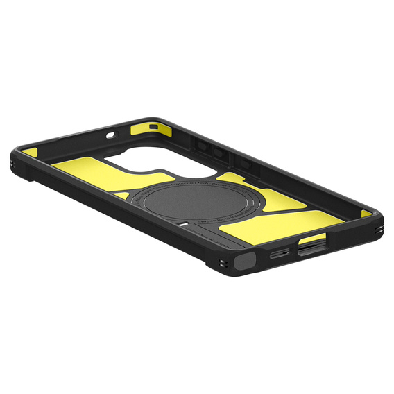 Spigen case for Samsung Galaxy S25 Ultra, Tough Armor Mag MagSafe, black + 9H Tempered Glass