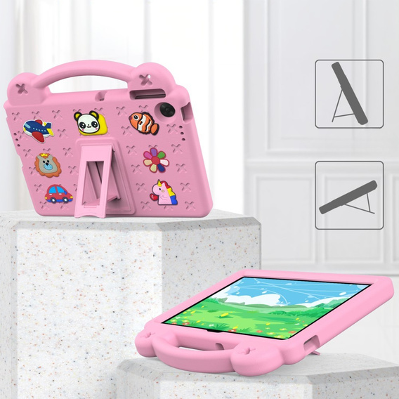 Children's case for Lenovo Tab TB311FU, Cute Patterns, with stand, pink