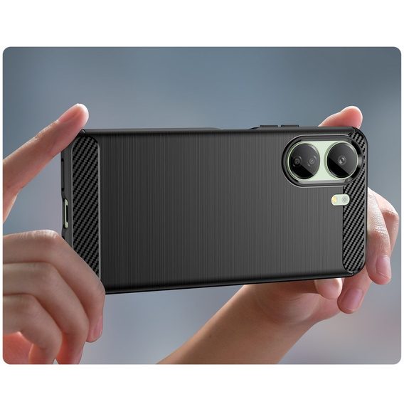 Case for Xiaomi Redmi 13C / Poco C65, Carbon, black