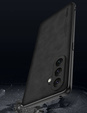Case for Samsung Galaxy M55 5G, ERBORD Business, with metal plate for car mounts, black