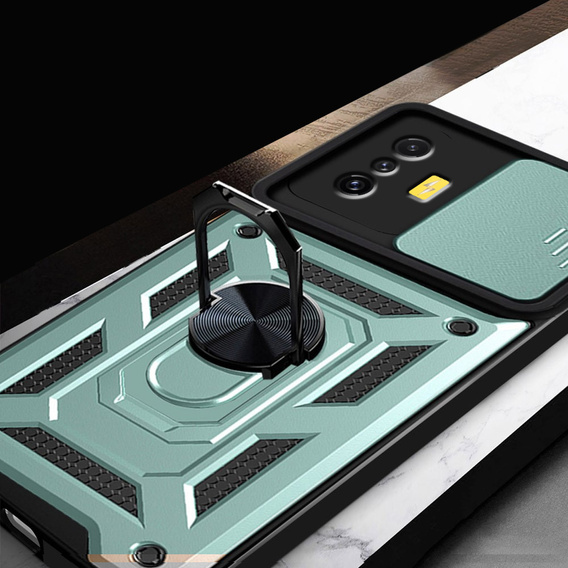 Case for Xiaomi Poco F4 GT, CamShield Slide, green