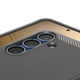 Spigen case for Samsung Galaxy S25, Rugged Armor MagSafe, grey + Tempered Glass 9H