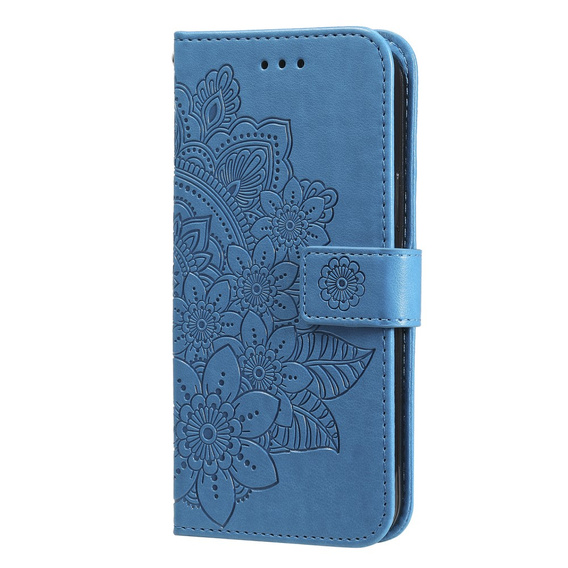 Flip case for Realme C67, Mandala, blue