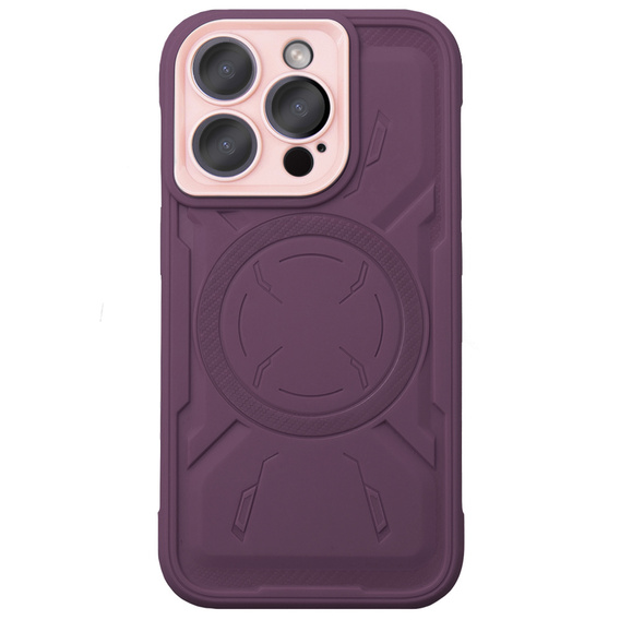 Case for iPhone 15 Pro Max, ERBORD Armor Mag, maroon
