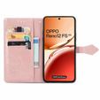 Flip case for Oppo Reno 12FS / 12F, Mandala, pink rose gold
