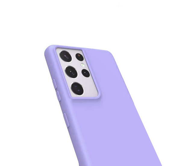 Case for Samsung Galaxy S21 Ultra, Silicone Lite, lavender