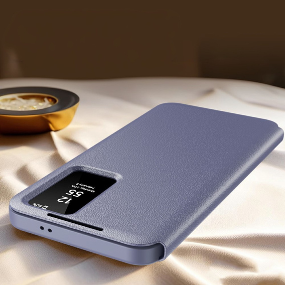Flip case for Samsung Galaxy S25 Edge, Smart View Wallet, purple