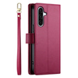 Wallet Zipper Pocket flip case for Samsung Galaxy A17 5G, Wallet Zipper Pocket, red